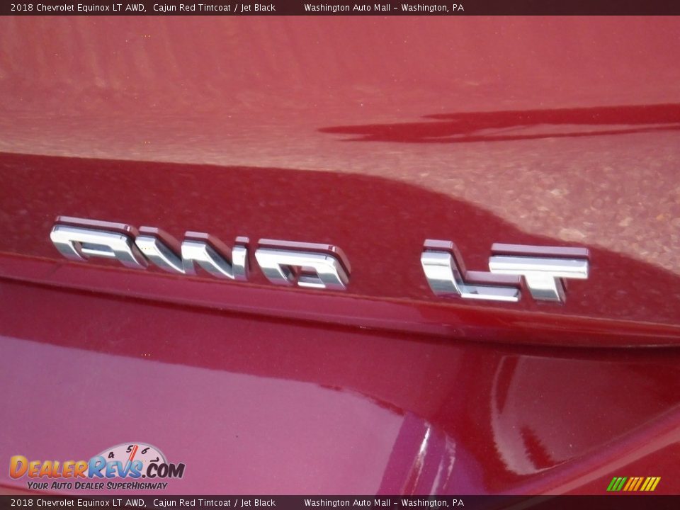 2018 Chevrolet Equinox LT AWD Cajun Red Tintcoat / Jet Black Photo #10
