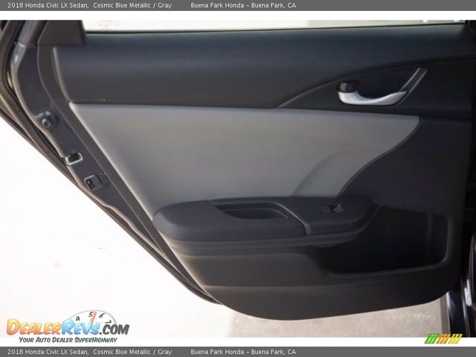 2018 Honda Civic LX Sedan Cosmic Blue Metallic / Gray Photo #32