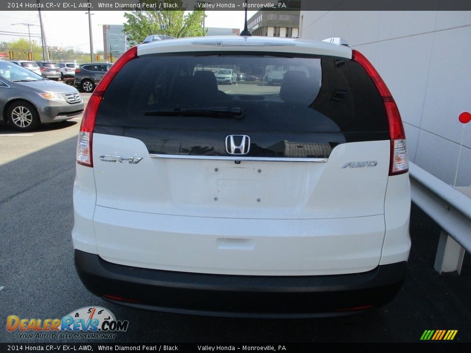 2014 Honda CR-V EX-L AWD White Diamond Pearl / Black Photo #4