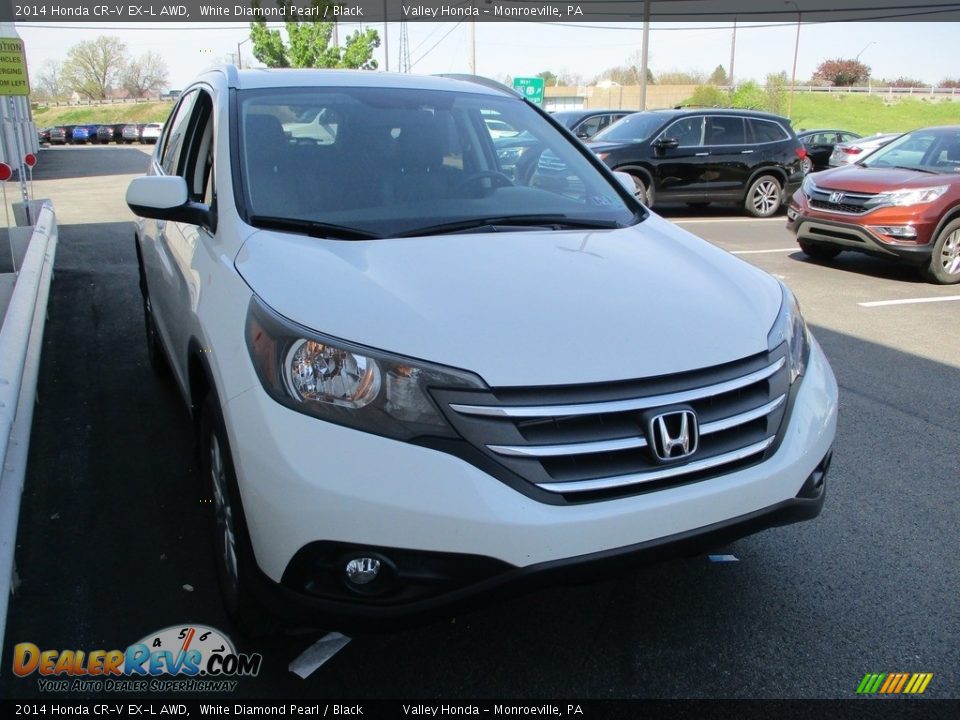 2014 Honda CR-V EX-L AWD White Diamond Pearl / Black Photo #7