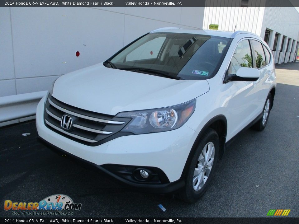 2014 Honda CR-V EX-L AWD White Diamond Pearl / Black Photo #9