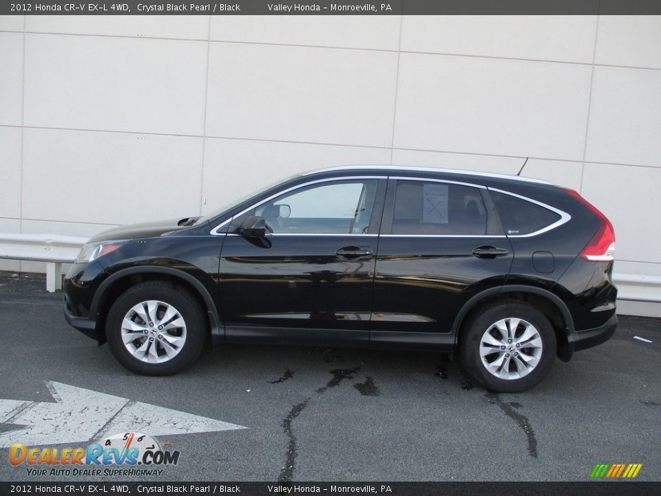 2012 Honda CR-V EX-L 4WD Crystal Black Pearl / Black Photo #2