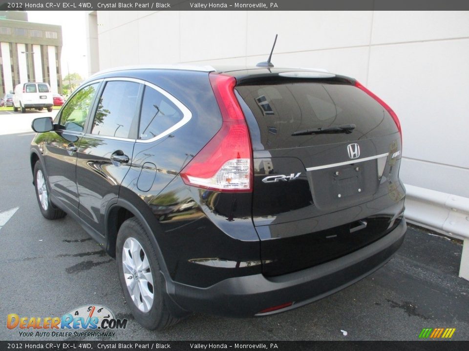 2012 Honda CR-V EX-L 4WD Crystal Black Pearl / Black Photo #3