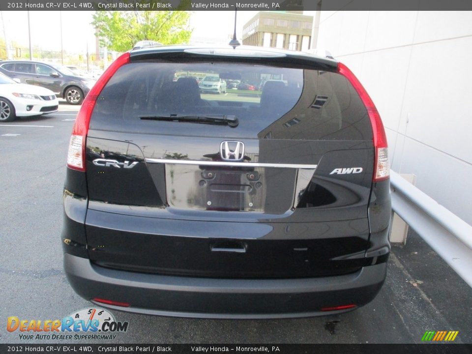 2012 Honda CR-V EX-L 4WD Crystal Black Pearl / Black Photo #4