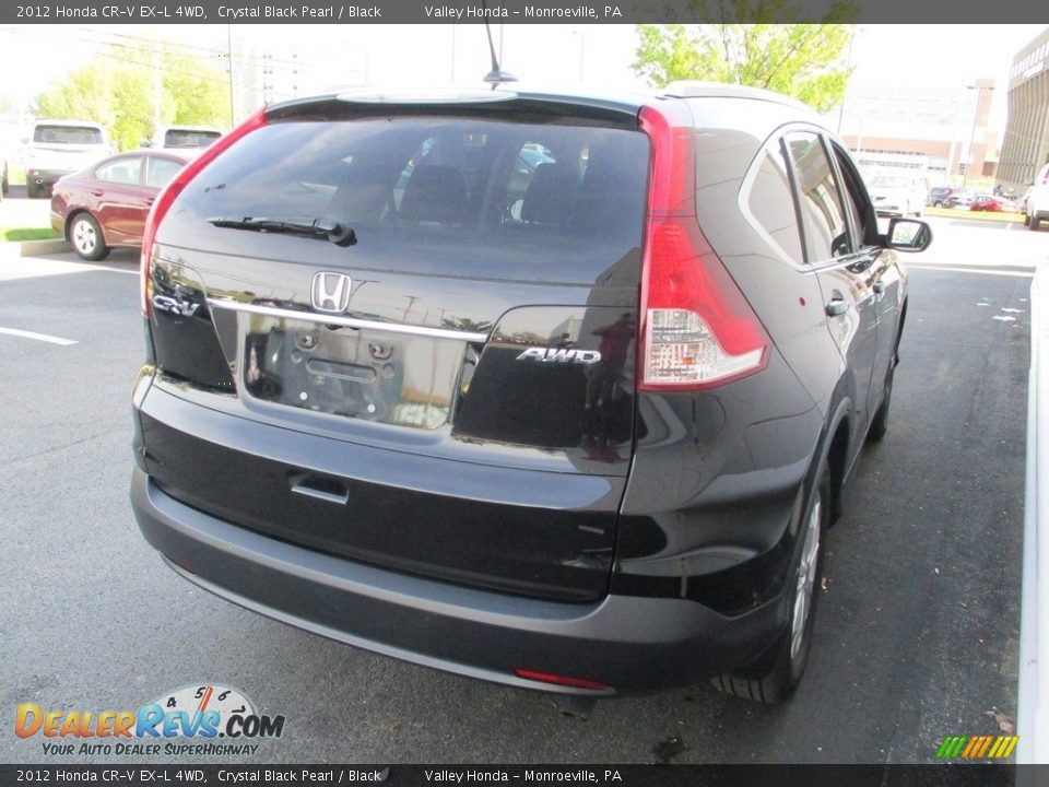 2012 Honda CR-V EX-L 4WD Crystal Black Pearl / Black Photo #5