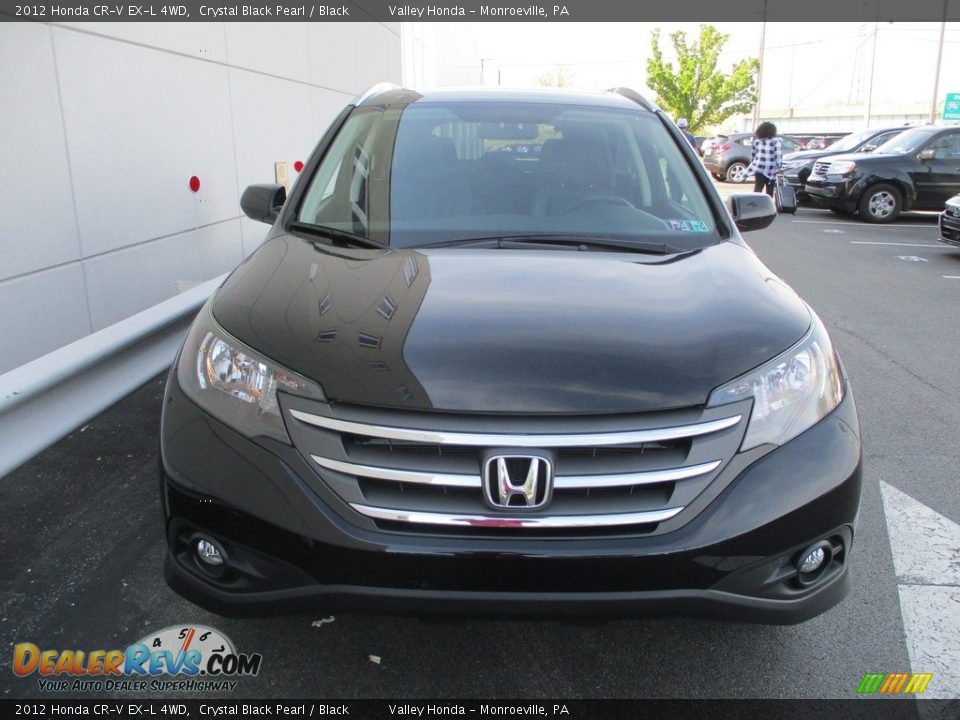 2012 Honda CR-V EX-L 4WD Crystal Black Pearl / Black Photo #8