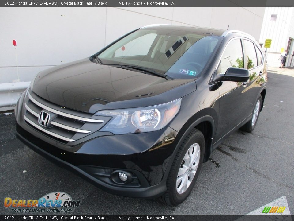 2012 Honda CR-V EX-L 4WD Crystal Black Pearl / Black Photo #9