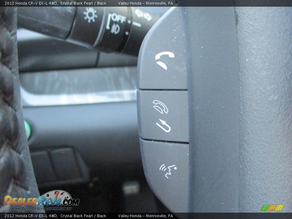 2012 Honda CR-V EX-L 4WD Crystal Black Pearl / Black Photo #17