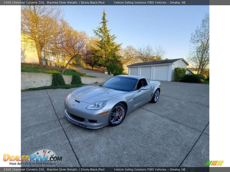 2006 Chevrolet Corvette Z06 Machine Silver Metallic / Ebony Black/Red Photo #1