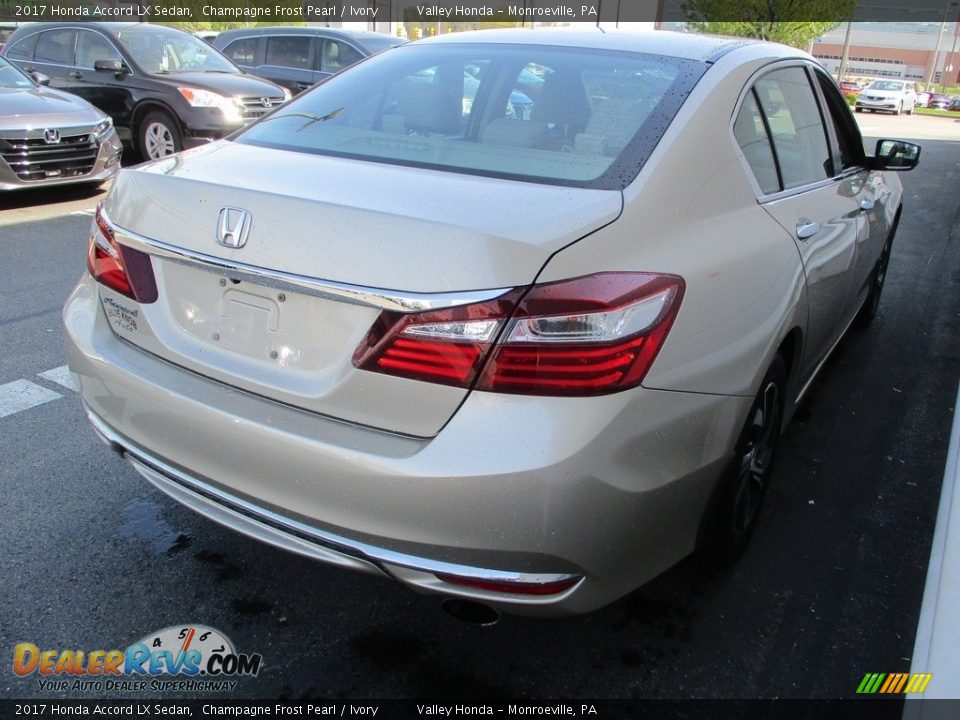 2017 Honda Accord LX Sedan Champagne Frost Pearl / Ivory Photo #5