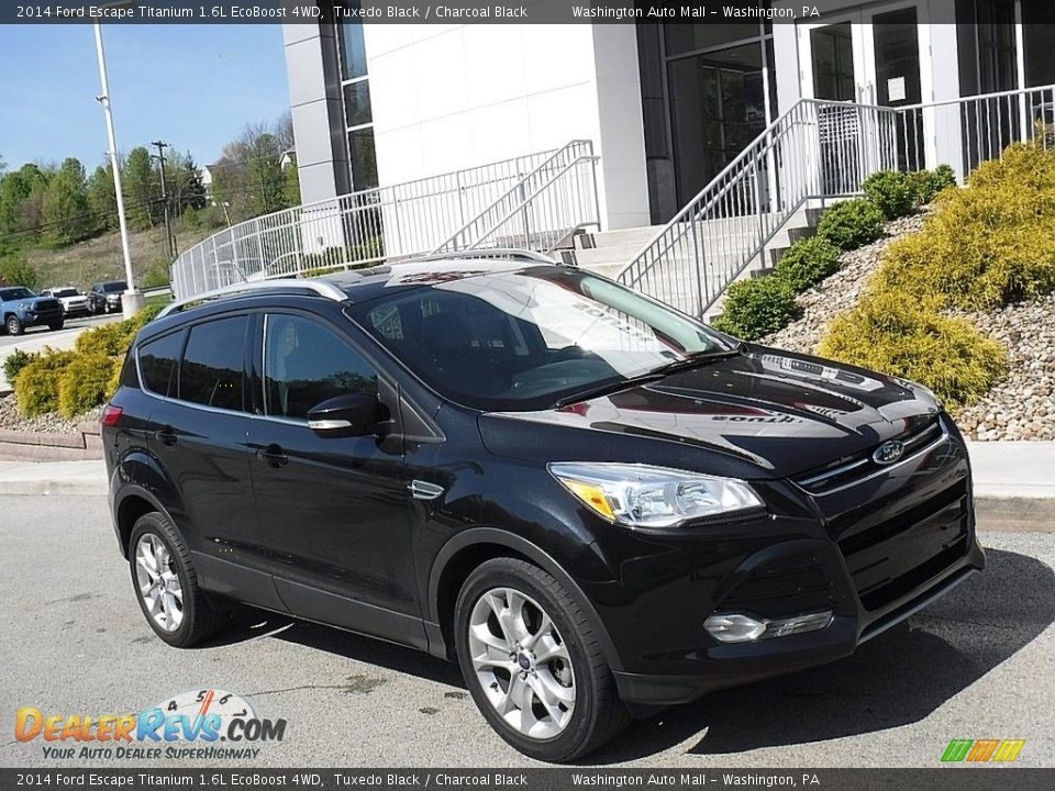 2014 Ford Escape Titanium 1.6L EcoBoost 4WD Tuxedo Black / Charcoal Black Photo #1