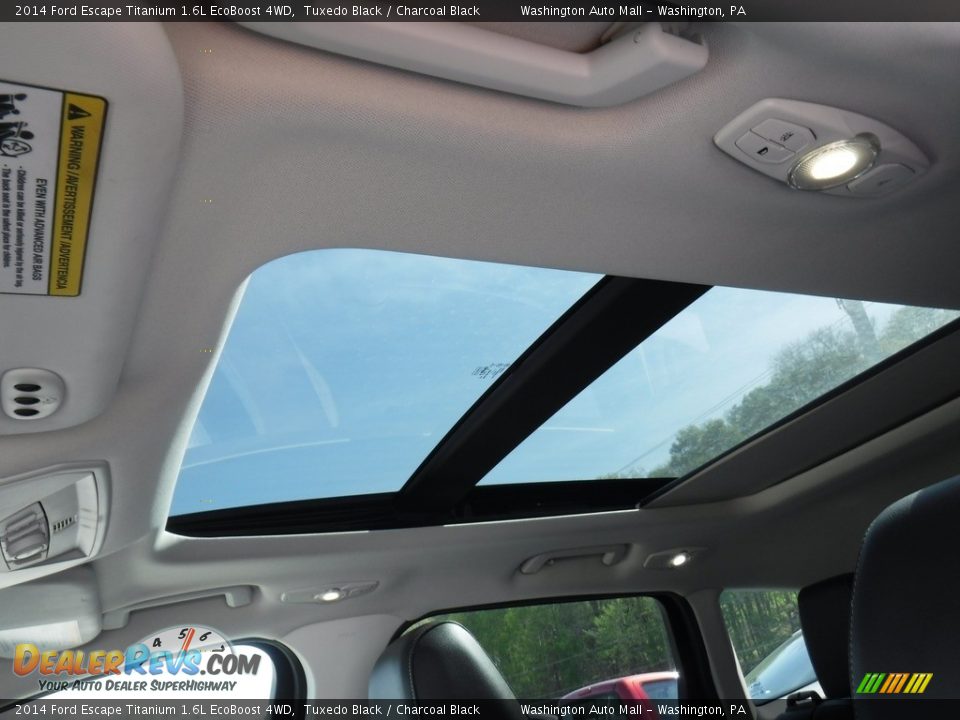 2014 Ford Escape Titanium 1.6L EcoBoost 4WD Tuxedo Black / Charcoal Black Photo #3
