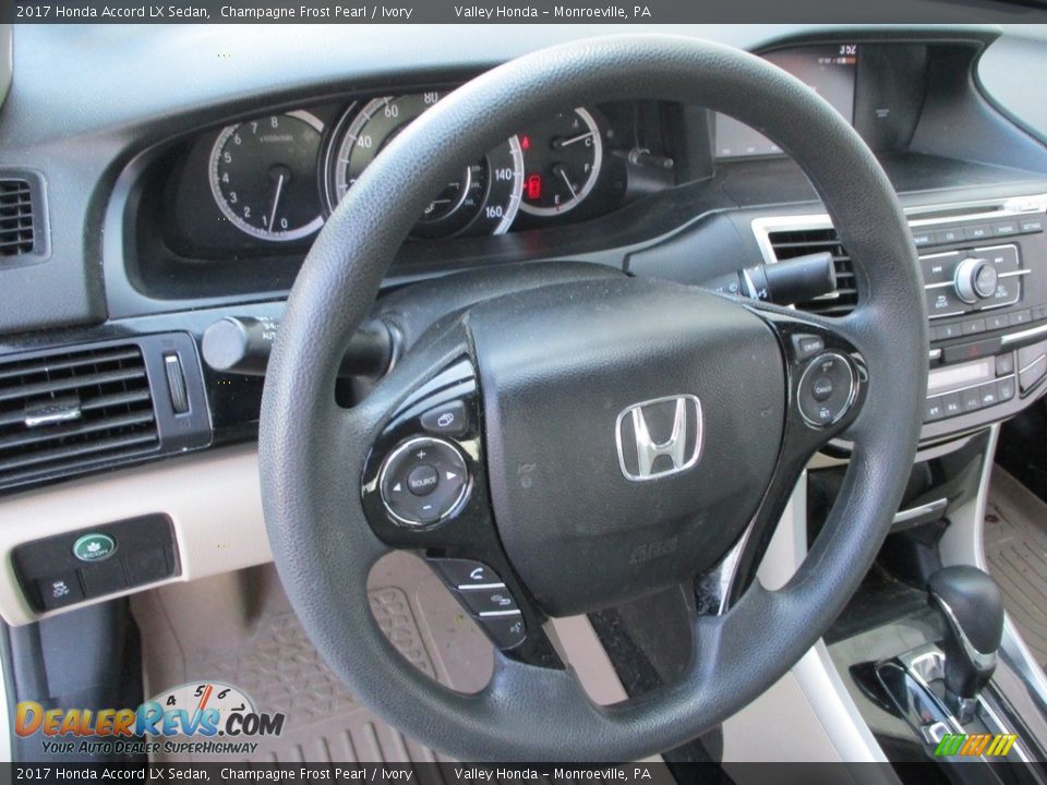 2017 Honda Accord LX Sedan Champagne Frost Pearl / Ivory Photo #13
