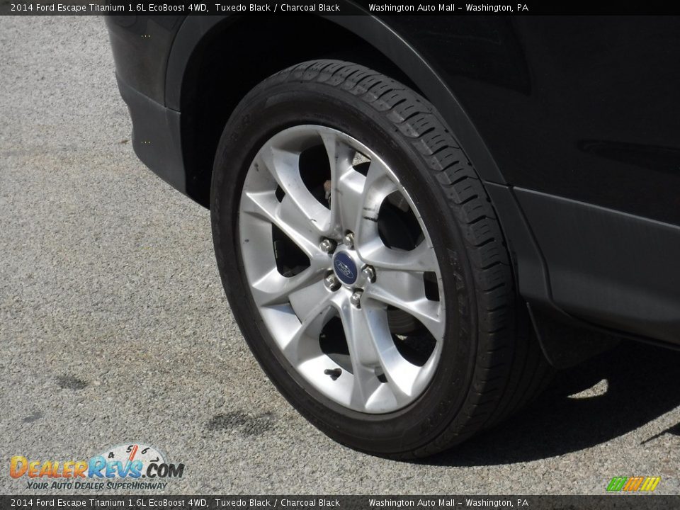 2014 Ford Escape Titanium 1.6L EcoBoost 4WD Tuxedo Black / Charcoal Black Photo #9