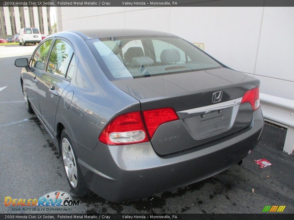 2009 Honda Civic LX Sedan Polished Metal Metallic / Gray Photo #3