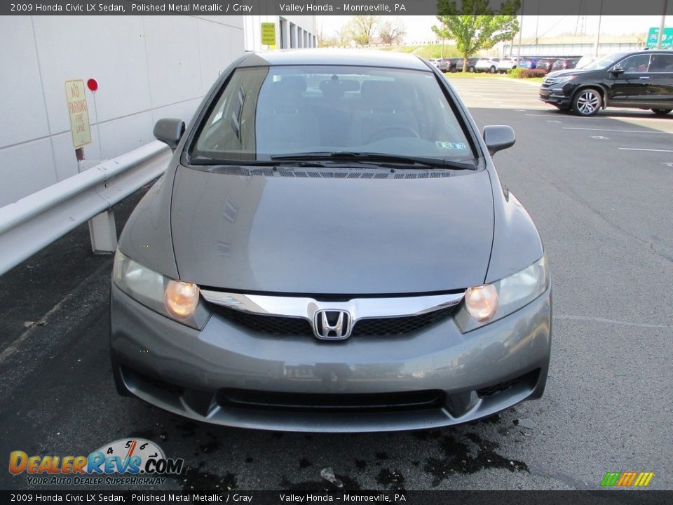 2009 Honda Civic LX Sedan Polished Metal Metallic / Gray Photo #7