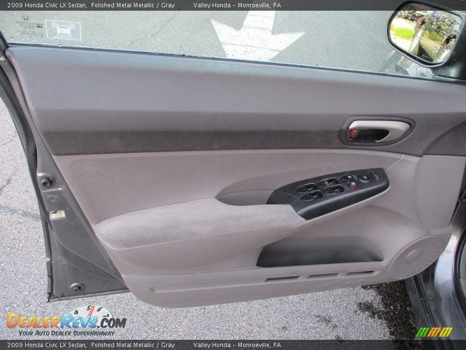 2009 Honda Civic LX Sedan Polished Metal Metallic / Gray Photo #9