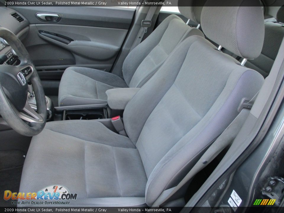 2009 Honda Civic LX Sedan Polished Metal Metallic / Gray Photo #10