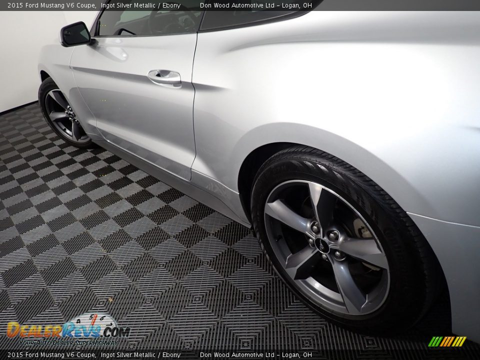 2015 Ford Mustang V6 Coupe Ingot Silver Metallic / Ebony Photo #10