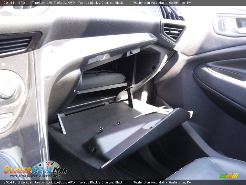 2014 Ford Escape Titanium 1.6L EcoBoost 4WD Tuxedo Black / Charcoal Black Photo #28