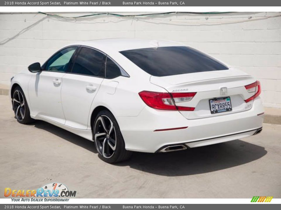 2018 Honda Accord Sport Sedan Platinum White Pearl / Black Photo #2