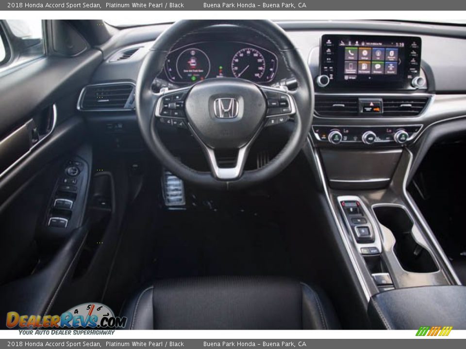 2018 Honda Accord Sport Sedan Platinum White Pearl / Black Photo #5