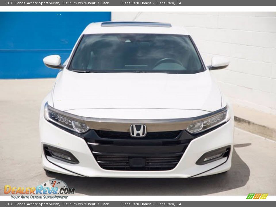 2018 Honda Accord Sport Sedan Platinum White Pearl / Black Photo #7