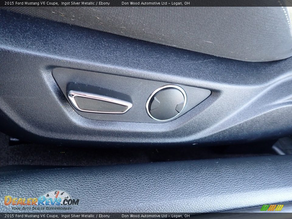 2015 Ford Mustang V6 Coupe Ingot Silver Metallic / Ebony Photo #20