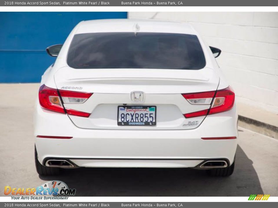 2018 Honda Accord Sport Sedan Platinum White Pearl / Black Photo #9