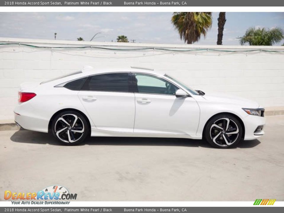 2018 Honda Accord Sport Sedan Platinum White Pearl / Black Photo #12