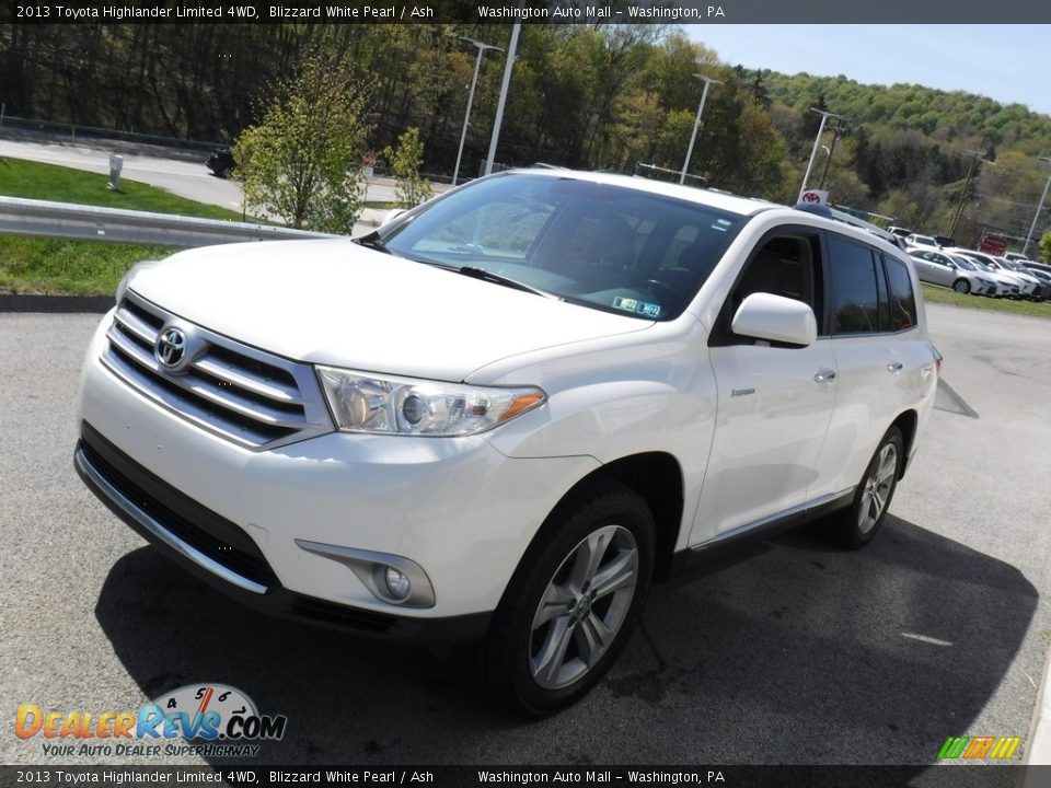 2013 Toyota Highlander Limited 4WD Blizzard White Pearl / Ash Photo #13