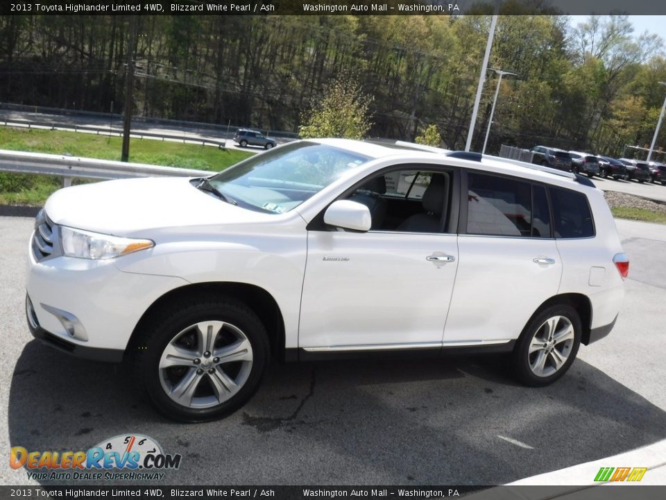 2013 Toyota Highlander Limited 4WD Blizzard White Pearl / Ash Photo #14