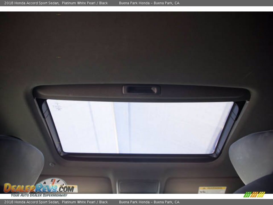 2018 Honda Accord Sport Sedan Platinum White Pearl / Black Photo #19