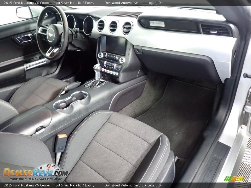 2015 Ford Mustang V6 Coupe Ingot Silver Metallic / Ebony Photo #34
