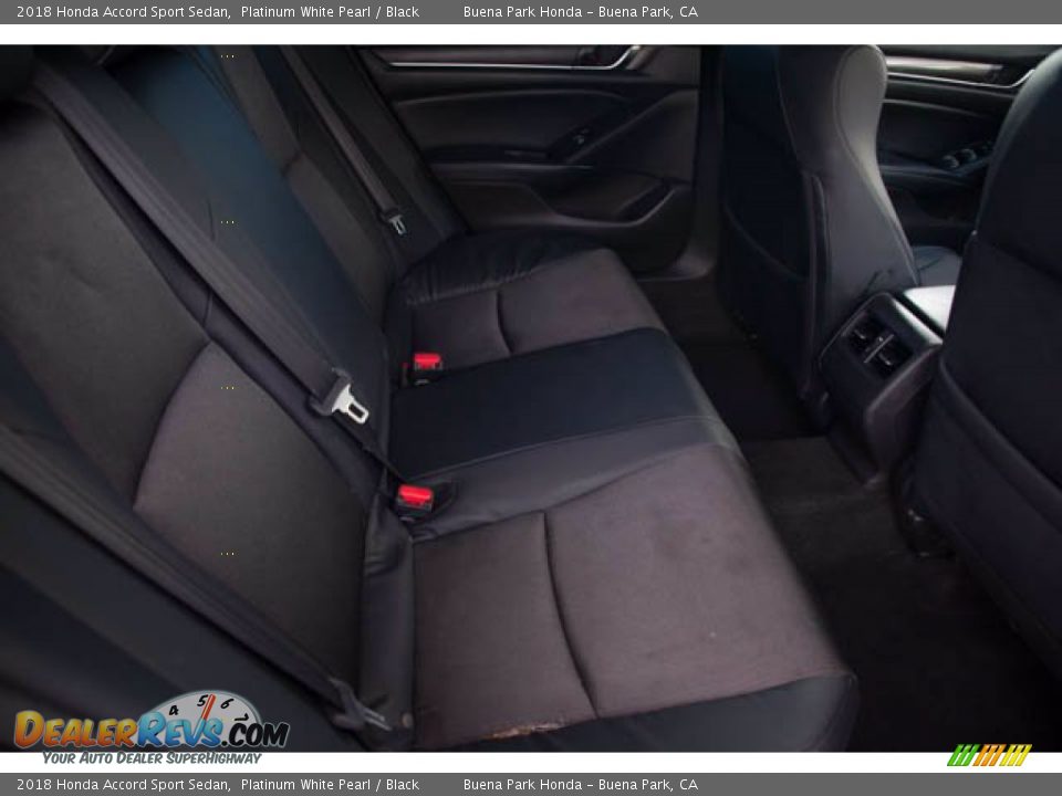 2018 Honda Accord Sport Sedan Platinum White Pearl / Black Photo #22
