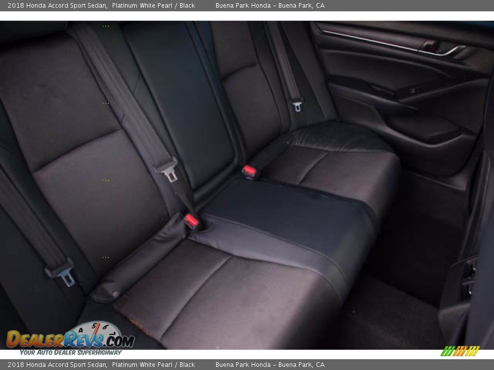 2018 Honda Accord Sport Sedan Platinum White Pearl / Black Photo #23