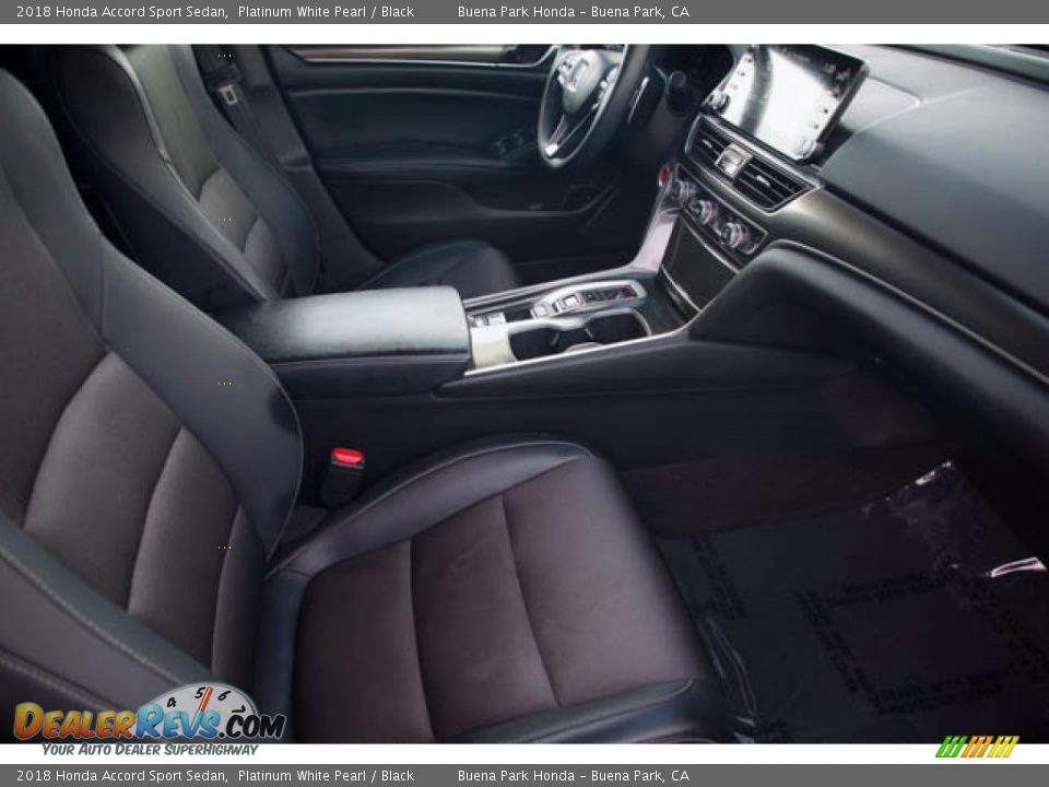 2018 Honda Accord Sport Sedan Platinum White Pearl / Black Photo #24