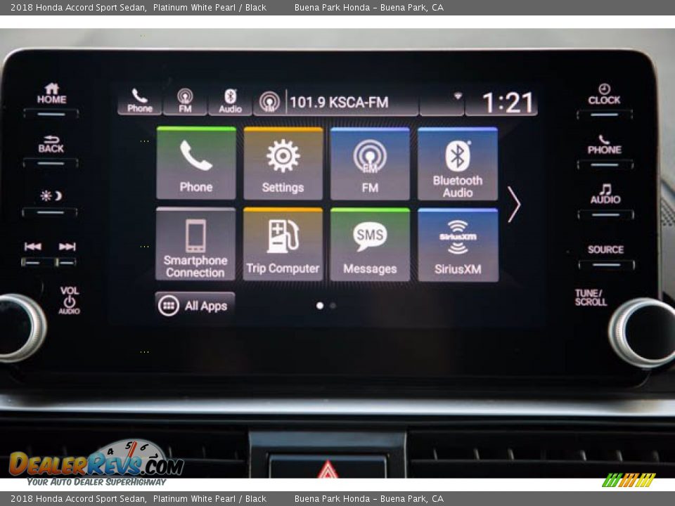 2018 Honda Accord Sport Sedan Platinum White Pearl / Black Photo #26