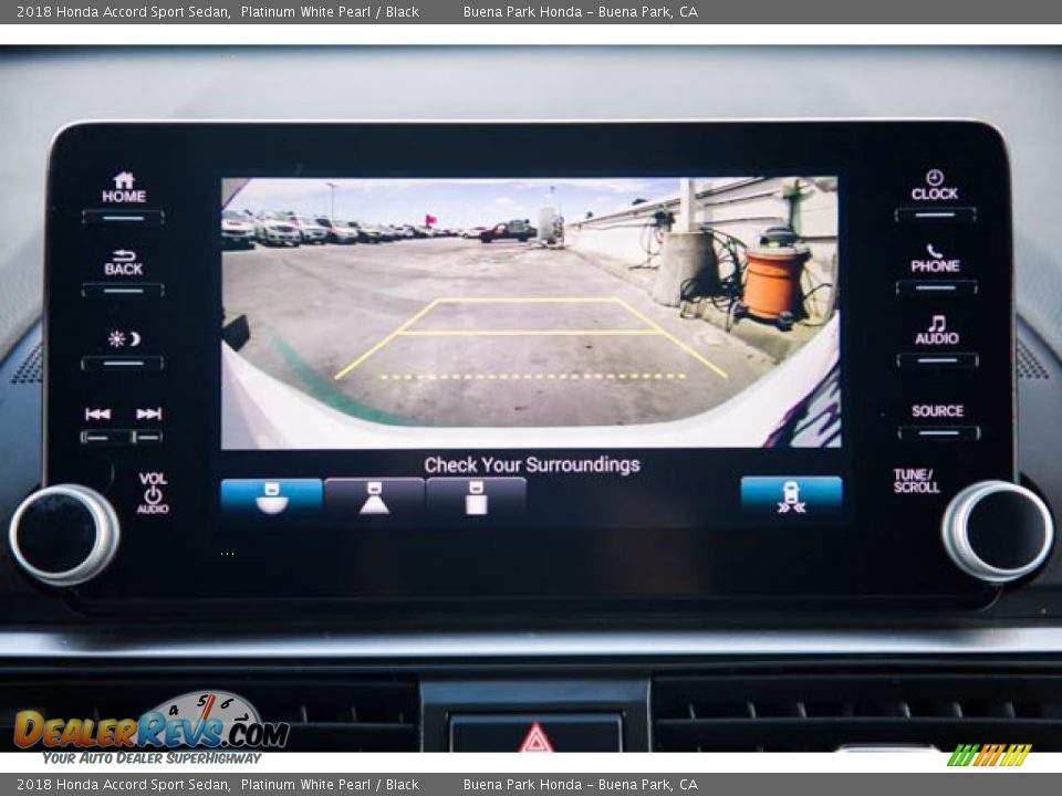 2018 Honda Accord Sport Sedan Platinum White Pearl / Black Photo #27