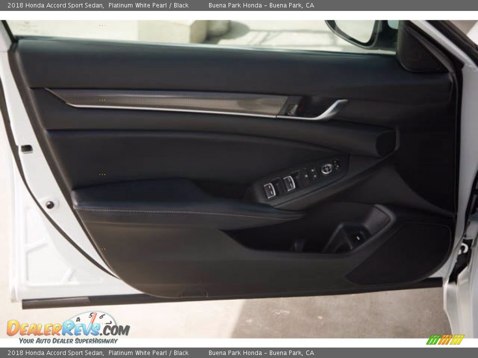 2018 Honda Accord Sport Sedan Platinum White Pearl / Black Photo #29