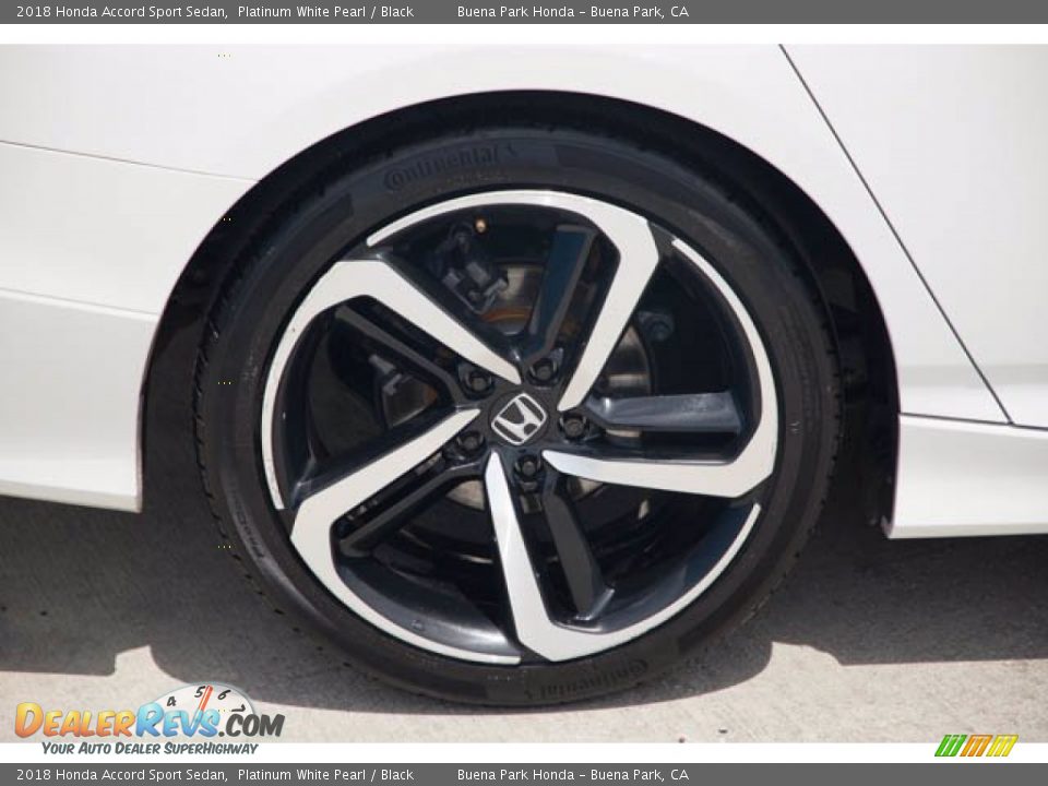 2018 Honda Accord Sport Sedan Platinum White Pearl / Black Photo #35