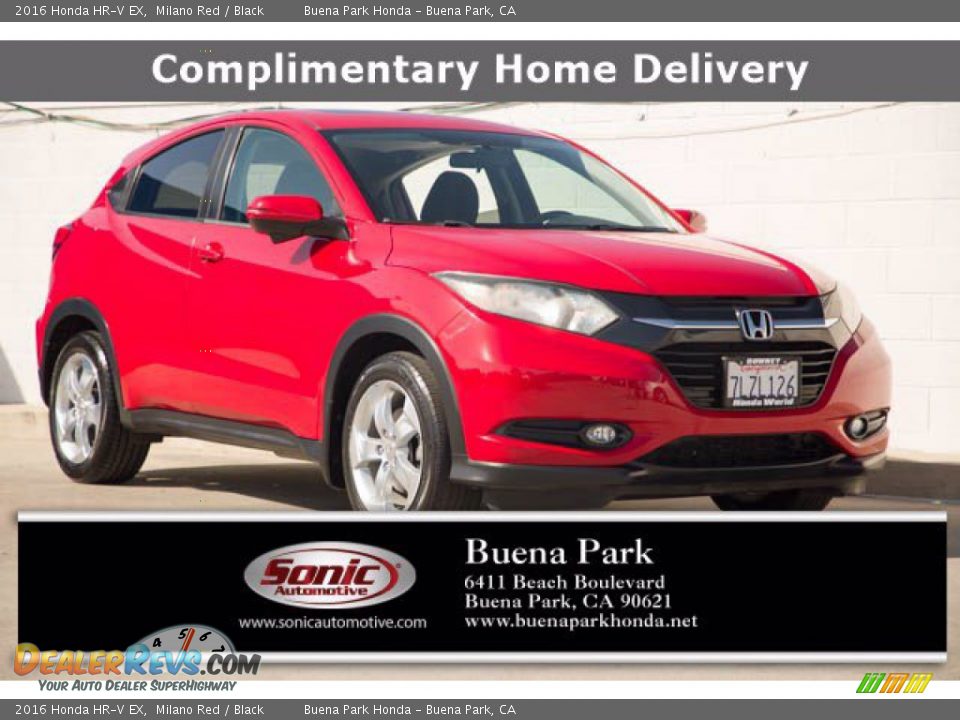 2016 Honda HR-V EX Milano Red / Black Photo #1