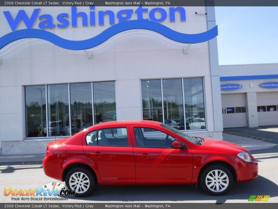 2009 Chevrolet Cobalt LT Sedan Victory Red / Gray Photo #2