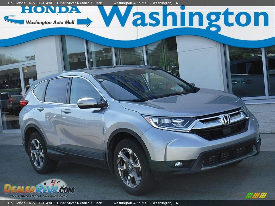 2019 Honda CR-V EX-L AWD Lunar Silver Metallic / Black Photo #1