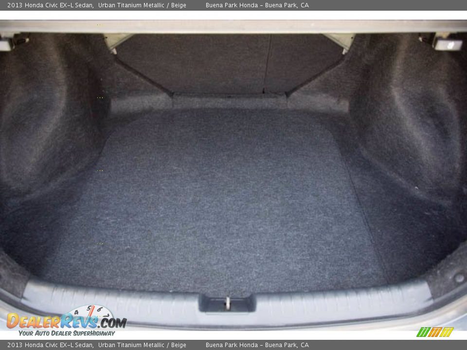 2013 Honda Civic EX-L Sedan Urban Titanium Metallic / Beige Photo #18