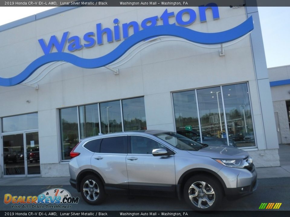 2019 Honda CR-V EX-L AWD Lunar Silver Metallic / Black Photo #2