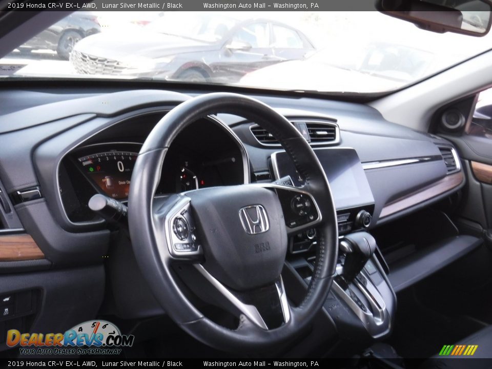 2019 Honda CR-V EX-L AWD Lunar Silver Metallic / Black Photo #14