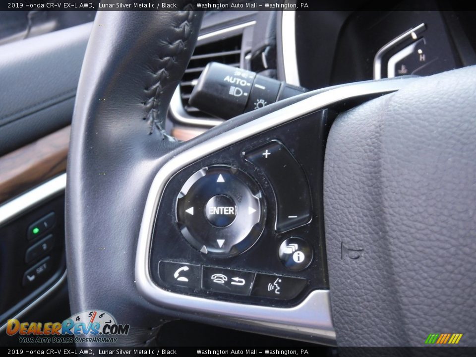 2019 Honda CR-V EX-L AWD Lunar Silver Metallic / Black Photo #21