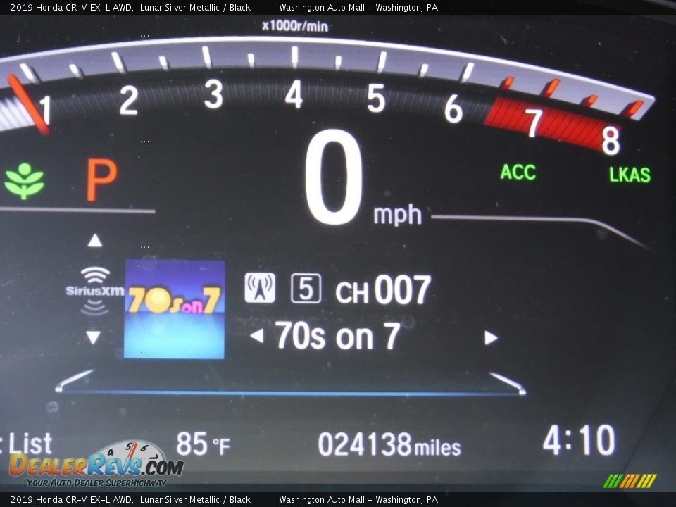 2019 Honda CR-V EX-L AWD Lunar Silver Metallic / Black Photo #28