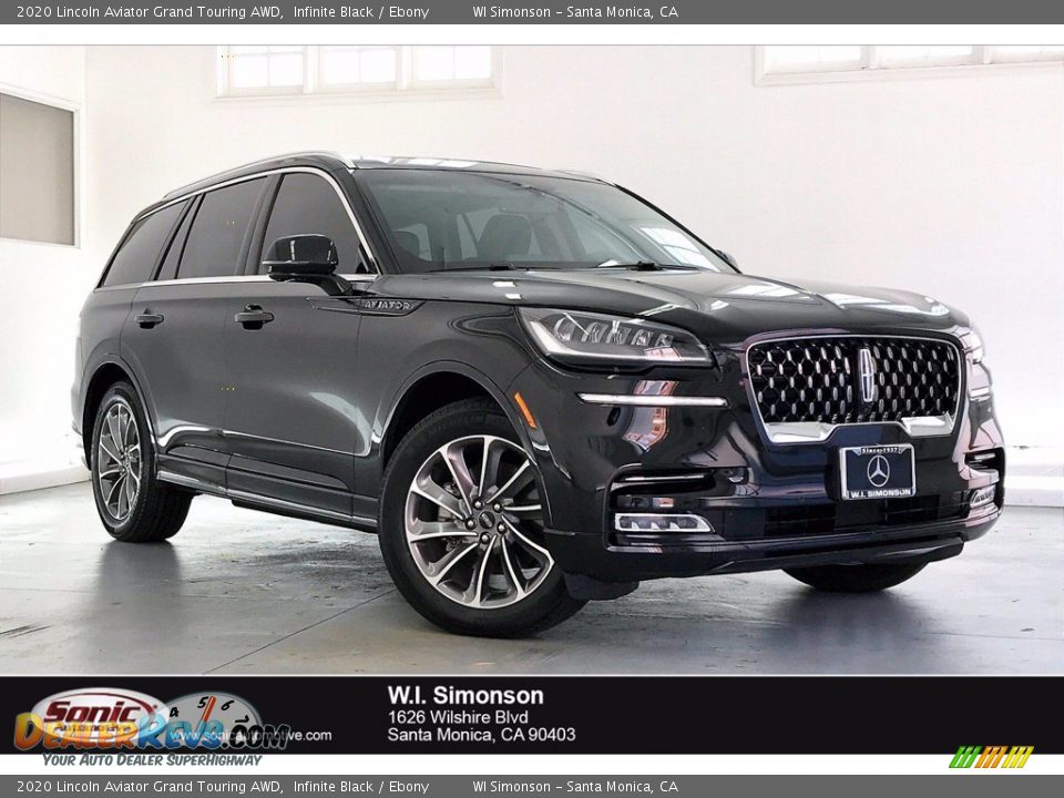 2020 Lincoln Aviator Grand Touring AWD Infinite Black / Ebony Photo #1